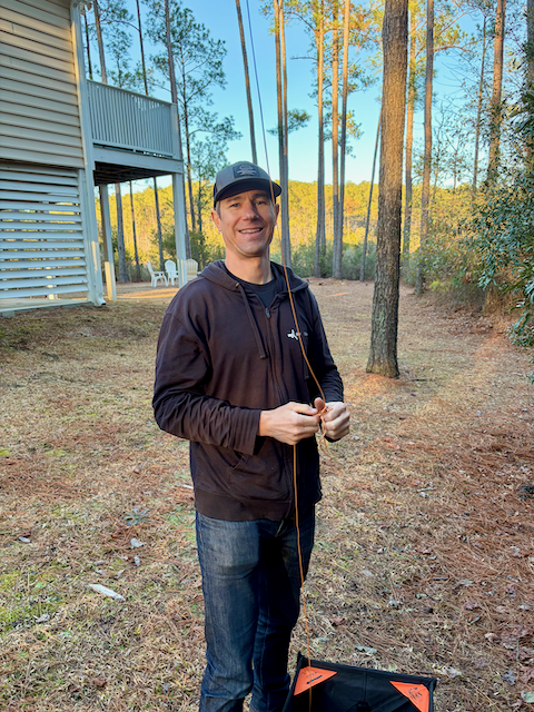 K4EB working on the EFHW